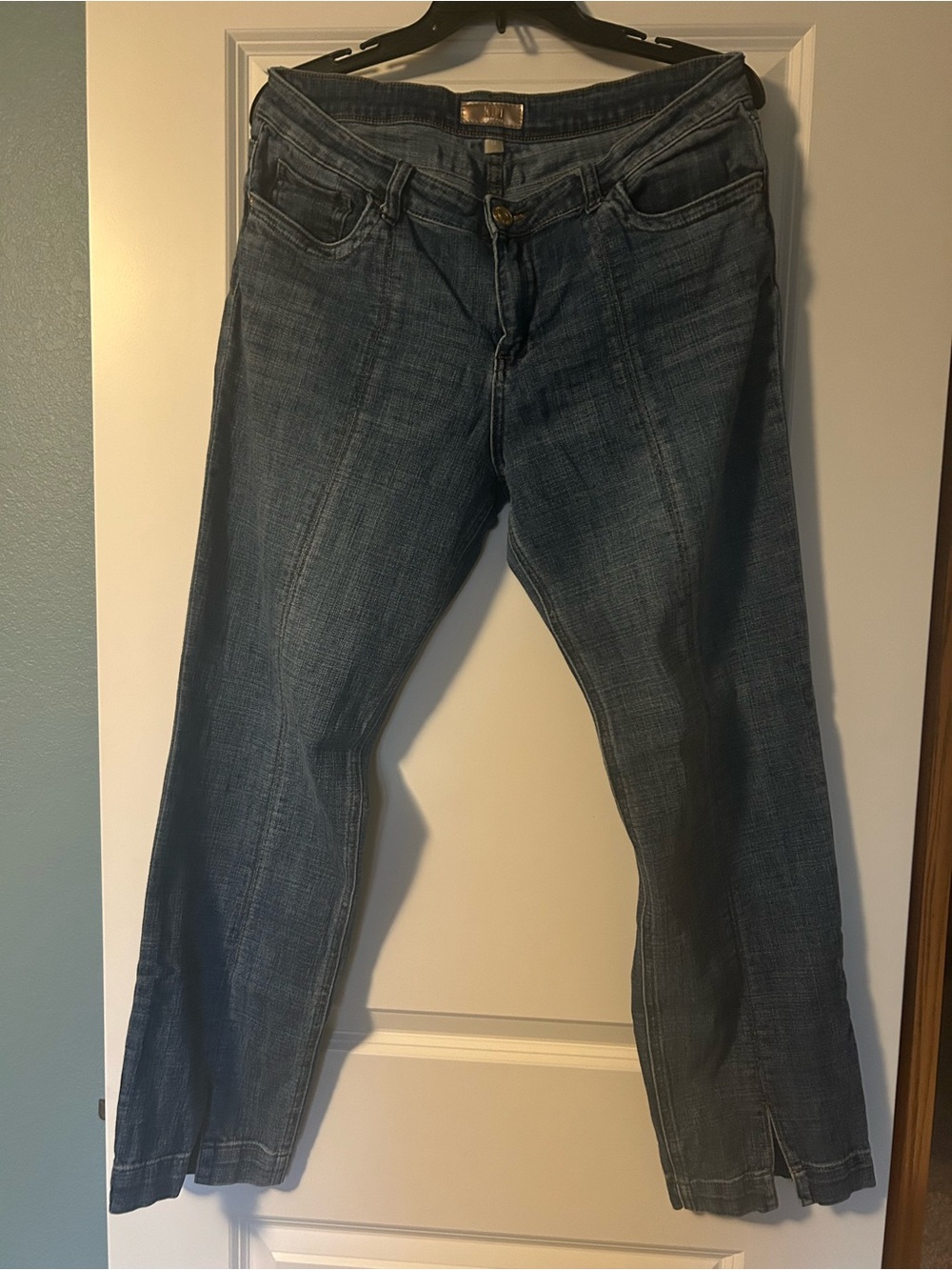 KUT From The Kloth Stevie Women's Straight-Leg Jeans in Dark Blue Size 14